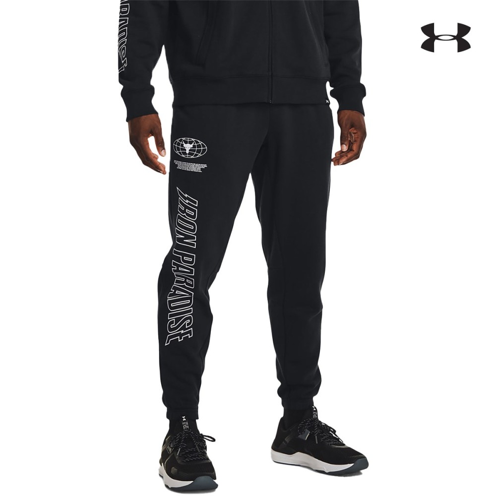 Under Armour Mens Project Rock Rival Fleece Joggers Ανδρική φόρμα παντελόνι - 1373564-001