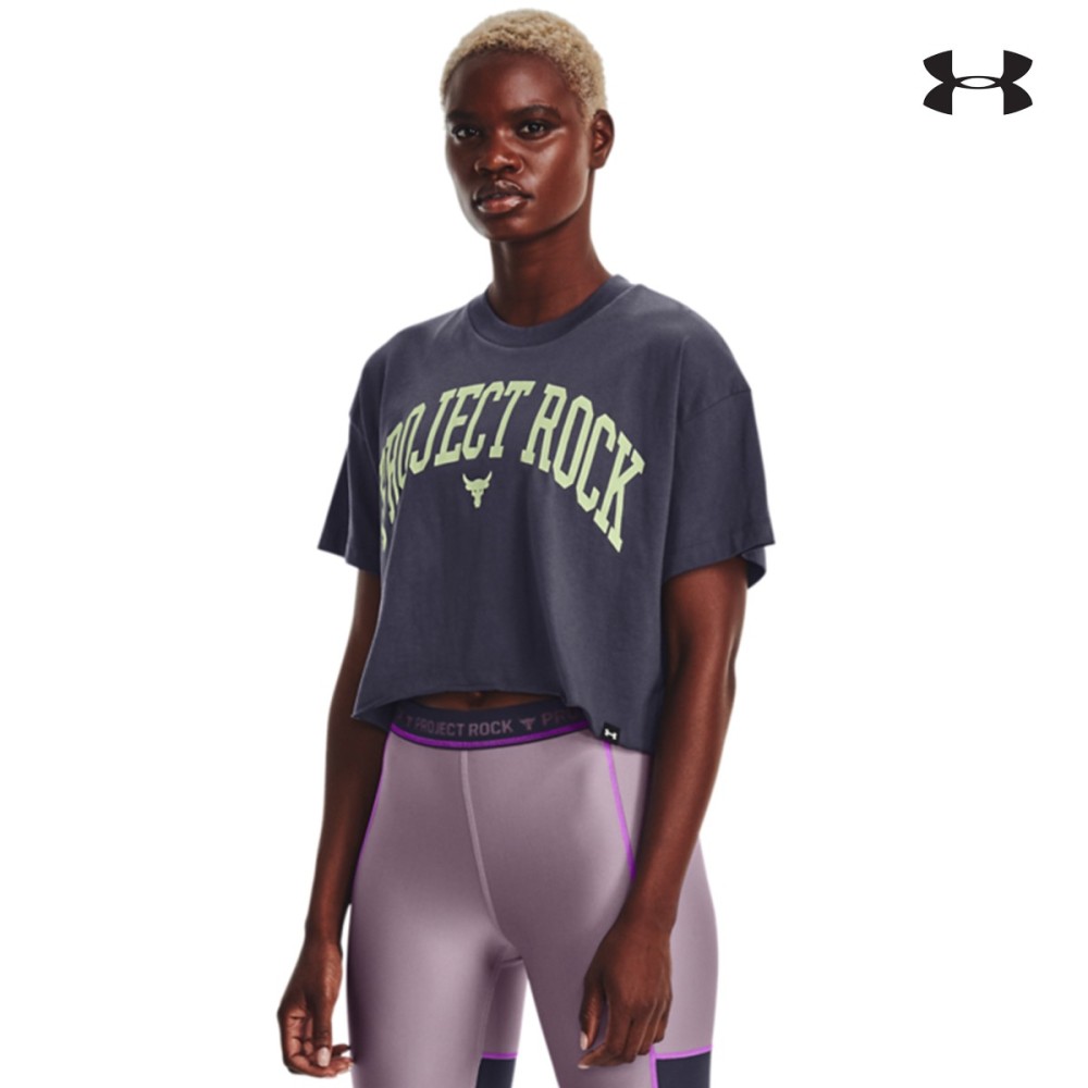 Under Armour Women's Project Rock Crop Short Sleeve Γυναικείο T-shirt - 1373594-558