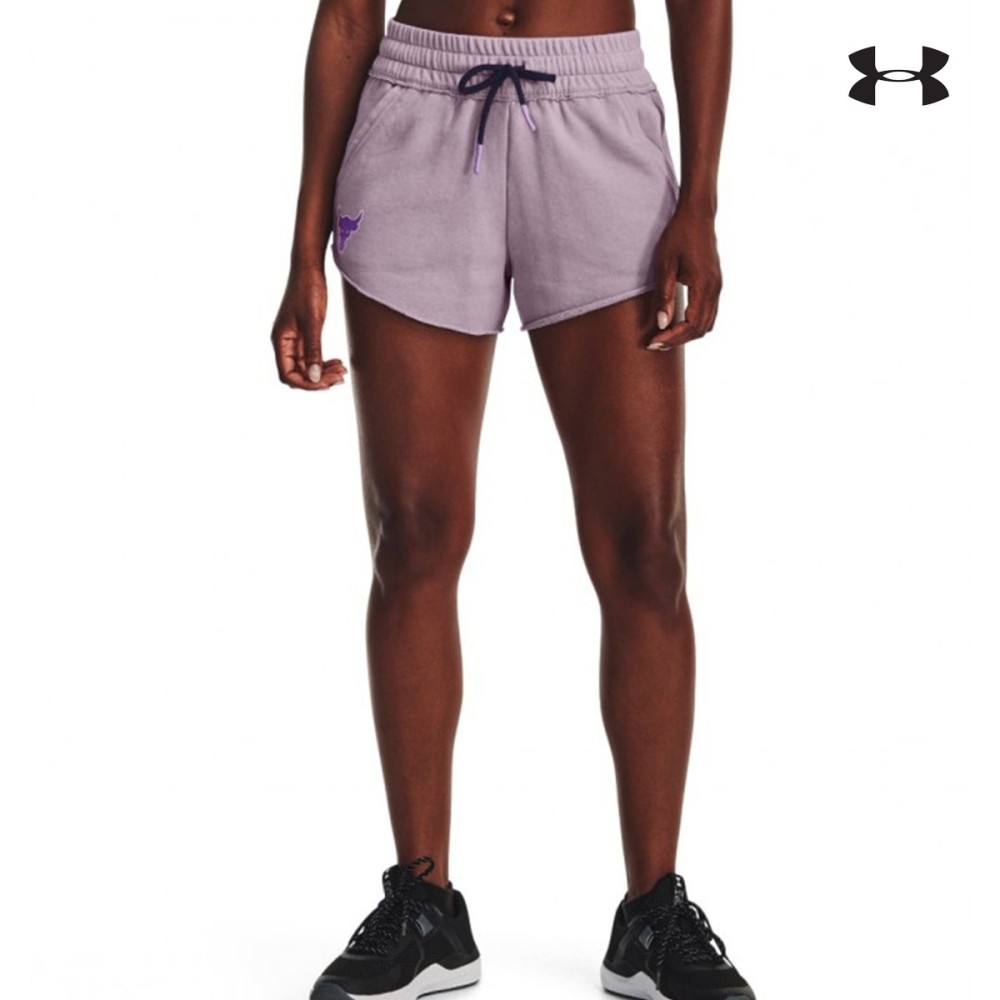 Under Armour Womens Project Rock Rival Terry Disrupt Shorts Γυναικείο Σορτσάκι - 1376297-554