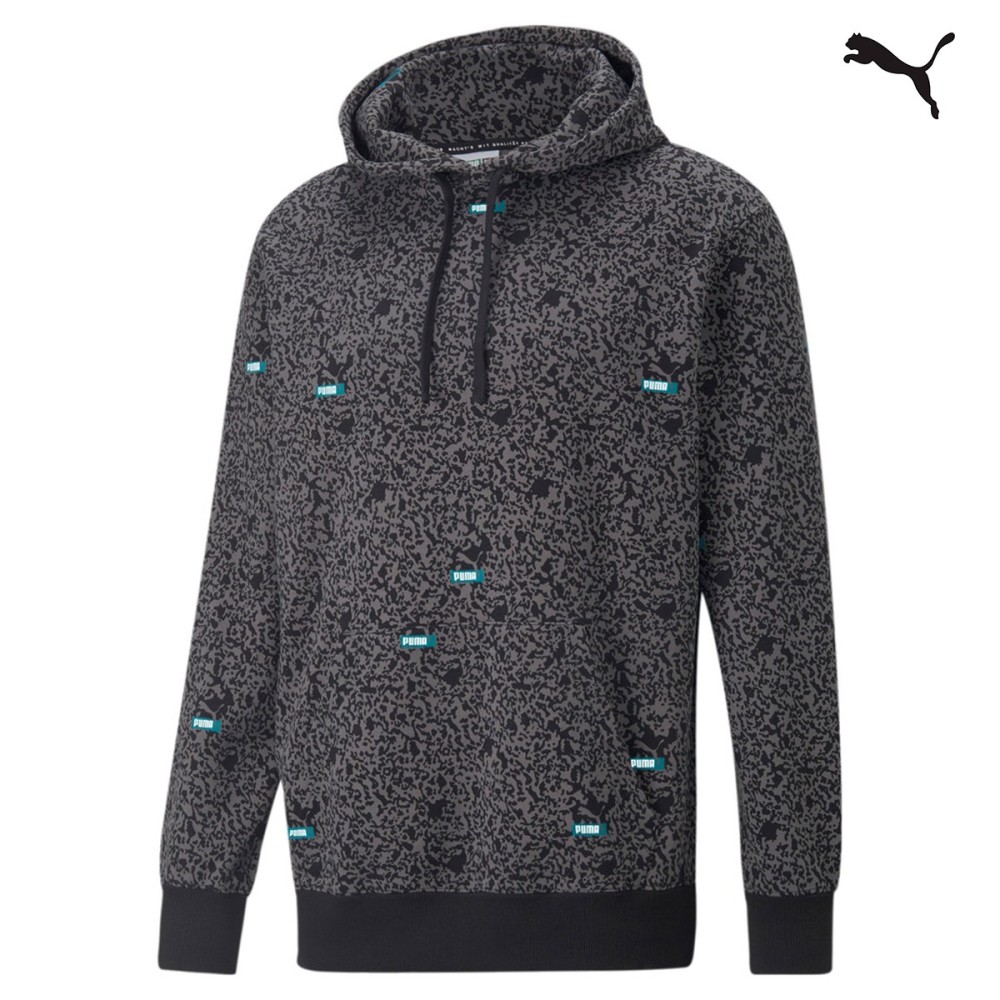 Puma Brand Love AOP Hoodie TR Ανδρικό Φούτερ με κουκούλα - 535634-01