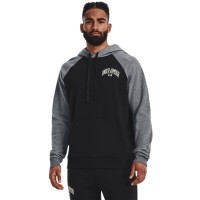 Under Armour Mens UA Rival Fleece Wordmark Colorblock Hoodie - 1373363-001