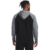 Under Armour Mens UA Rival Fleece Wordmark Colorblock Hoodie - 1373363-001