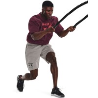 UA Project Rock Hm Gym Heavyweight Crew Ανδρικό φούτερ κοντομάνικο - 1373571-600