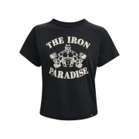 Under Armour Project Rock Vintage iron Short Sleeve Γυναικείο κοντομάνικο T-shirt - 1373776-001