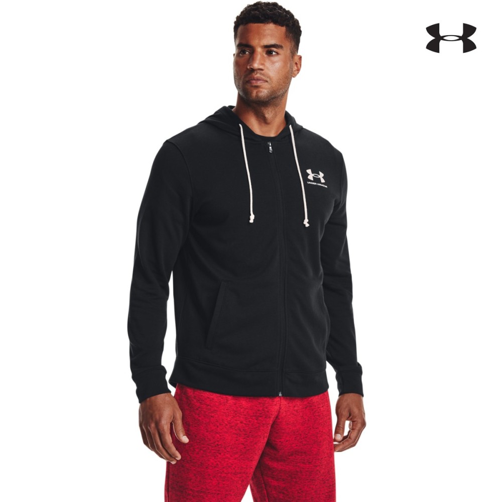 Under Armour Men's UA Rival Terry Full-Zip Ανδρική Ζακέτα με κουκούλα - 1370409-001