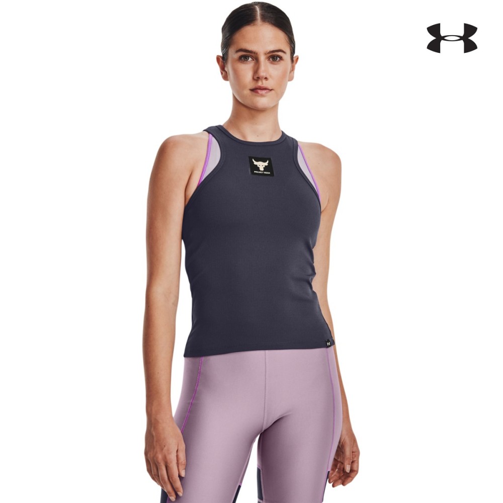 Under Armour Project Rock Rib Tank Γυναικείο Αμάνικο t-shirt - 1373587-558
