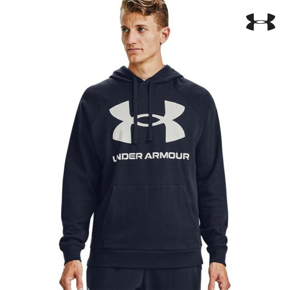Under Armour Mens UA Rival Fleece Big Logo Hoodie Ανδρικό Φούτερ - 1357093-410