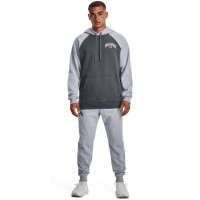 Under Armour Mens UA Rival Fleece Wordmark Colorblock Hoodie - 1373363-012