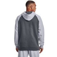 Under Armour Mens UA Rival Fleece Wordmark Colorblock Hoodie - 1373363-012