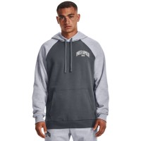 Under Armour Mens UA Rival Fleece Wordmark Colorblock Hoodie - 1373363-012