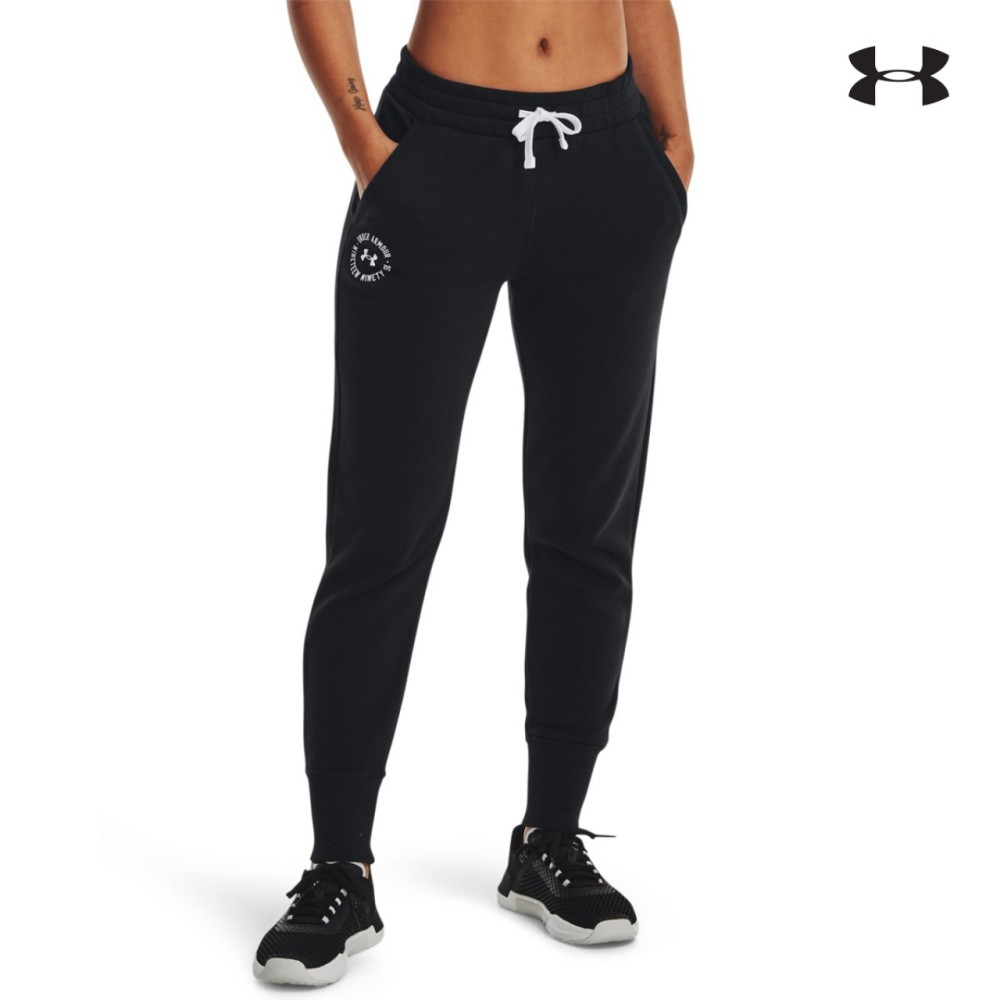 Under Armour Womens UA Rival Fleece Crest Joggers Γυναικεία Φόρμα - 1373025-001