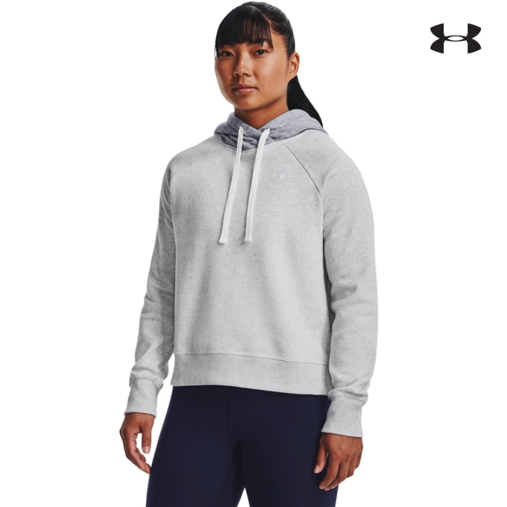 Under Armour Womens UA Rival Fleece Colorblock Hoodie Γυναικεία Φούτερ - 1373031-014