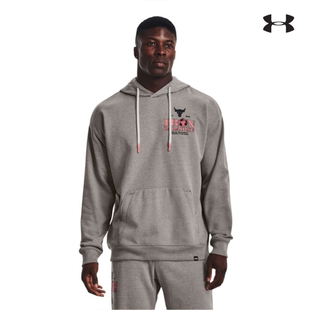Under Armour Mens Project Rock HeatGear Heavyweight Terry Hoodie Ανδρική φούτερ - 1373562-294