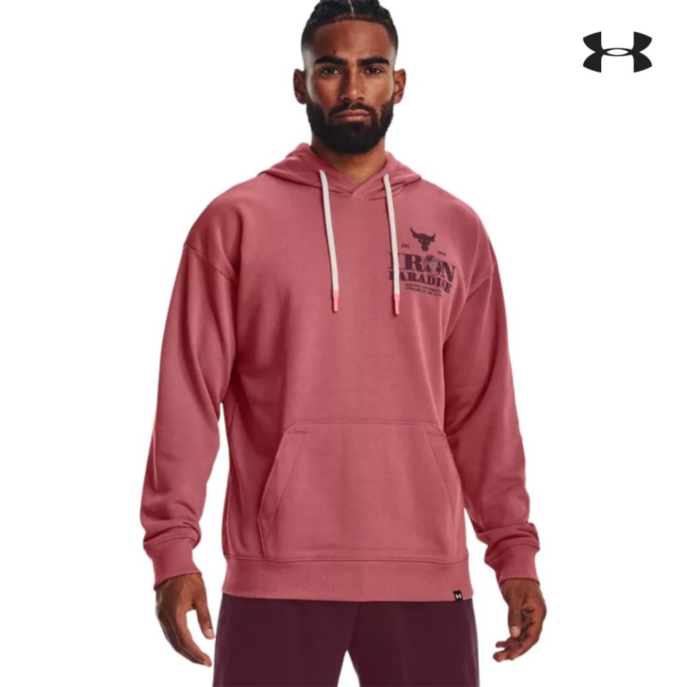 Under Armour Mens Project Rock HeatGear Heavyweight Terry Hoodie Ανδρική φούτερ - 1373562-600