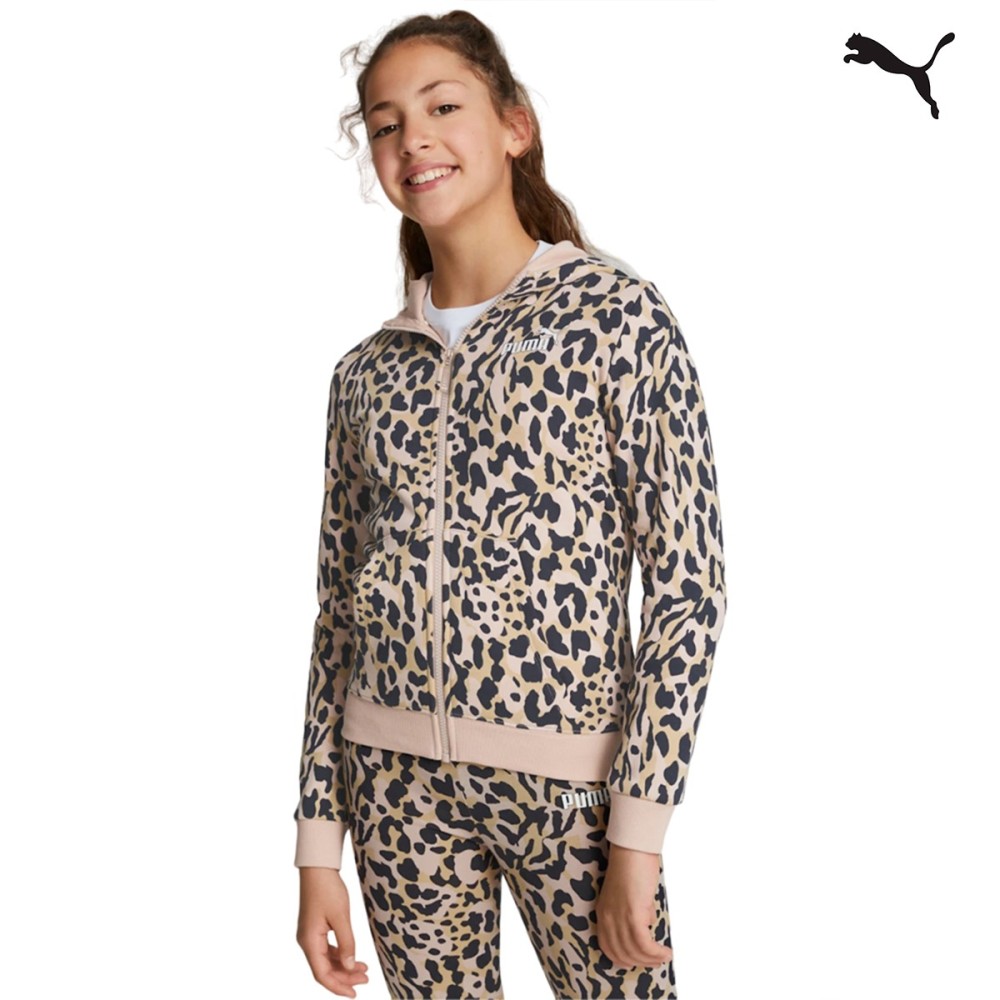 Puma Alpha Printed Full-Zip Hoodie Youth Παιδική ζακέτα - 670218-47