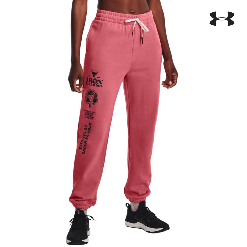 Under Armour Project Rock Hm Gym Flc Pant Γυναικεία Φόρμα - 1373601-600