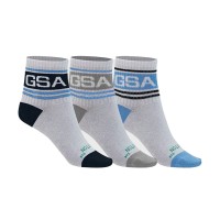 GSA SUPERCOTTON STRIPES KIDS Quarter Socks / 3Pack Παιδικές Κάλτσες - 831901-51