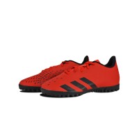 Adidas Παιδικά Ποδοσφαιρικά Παπούτσια Superlative Predator Freak 4 με Σχάρα Κόκκινα - FY6342