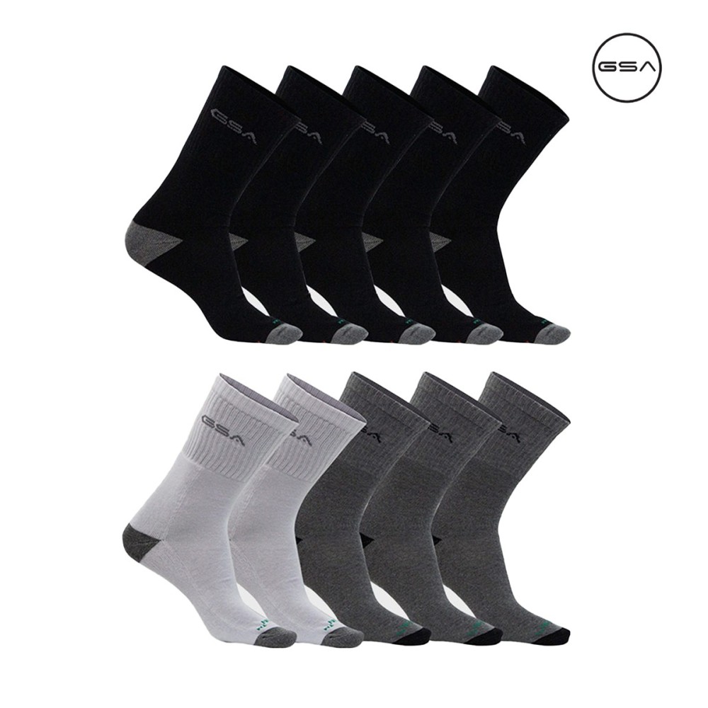 GSA Extra Cushioned Crew Socks / 10Pack Κάλτσες 10 ζευγάρια - 8181011-50