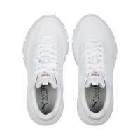 Puma Cassia Via Γυναικεία  Chunky  Sneakers Λευκά - 389223-01