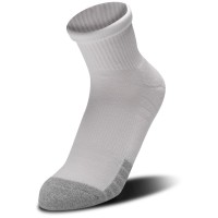 Under Armour Heatgear Quarter Αθλητικές Κάλτσες Λευκές 3 Ζεύγη - 1353262-100