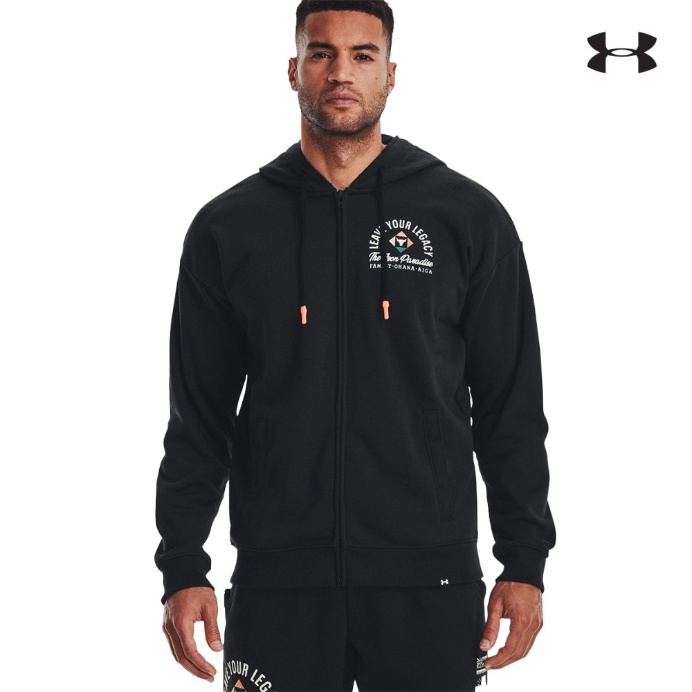 Under Armour Ανδρική Ζακέτα Men's Project Rock Heavyweight Terry Full-Zip - 1377436-001