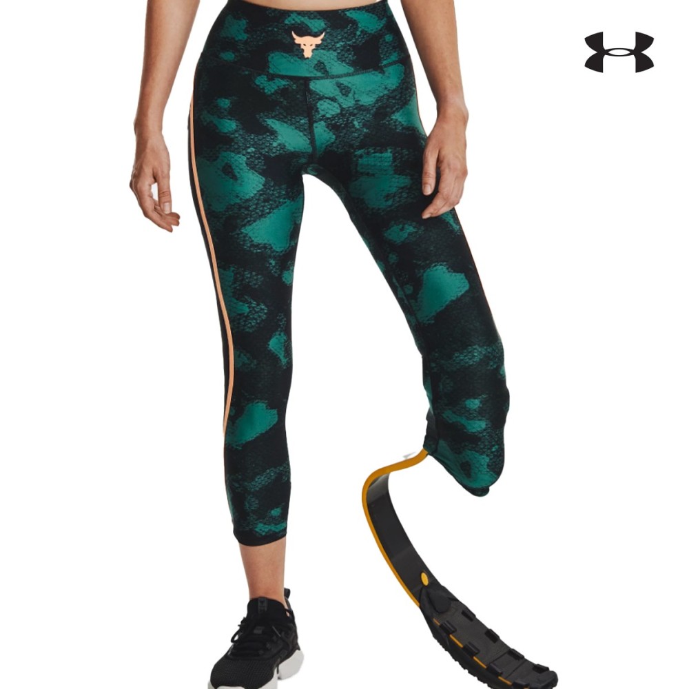 Under Armour Γυναικείο Κολάν Women's Project Rock HeatGear® Printed Ankle Leggings - 1377954-722