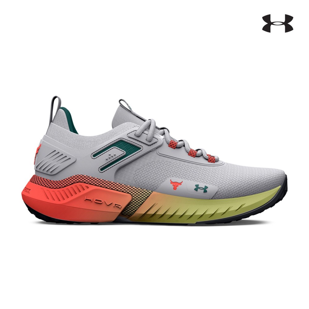 Under Armour Ανδρικά Παπούτσια για προπόνηση Men's Project Rock 5 Άσπρο - Πορτοκαλί - 3025435-104
