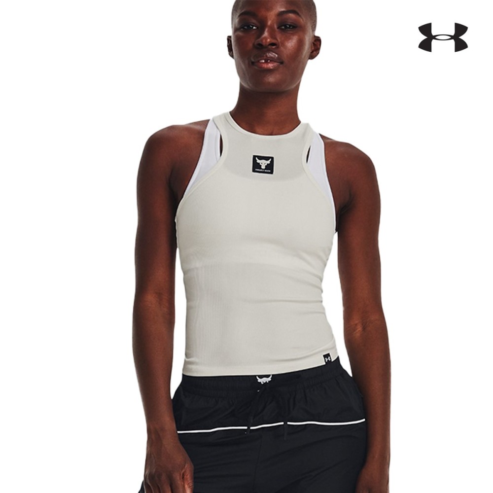 Under Armour Project Rock Rib Tank Γυναικείο Αμάνικο t-shirt - 1373587-130