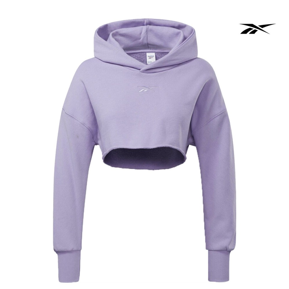 Reebok Cardi B Crisp Purple Γυναικείο Φούτερ Crop - HB1745