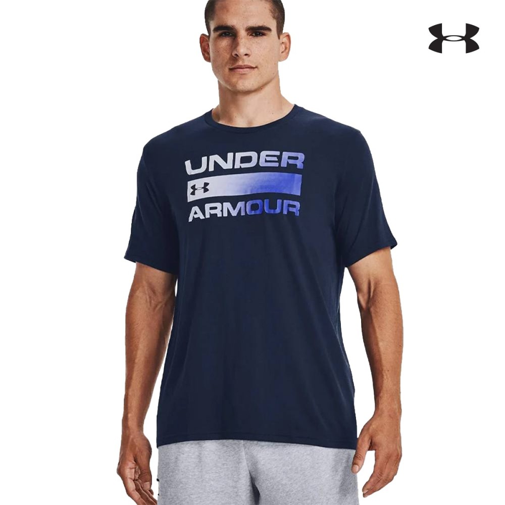 Under Armour Team Issue Wordmark Ανδρικό κοντομάνικο μπλουζάκι - 1329582-408