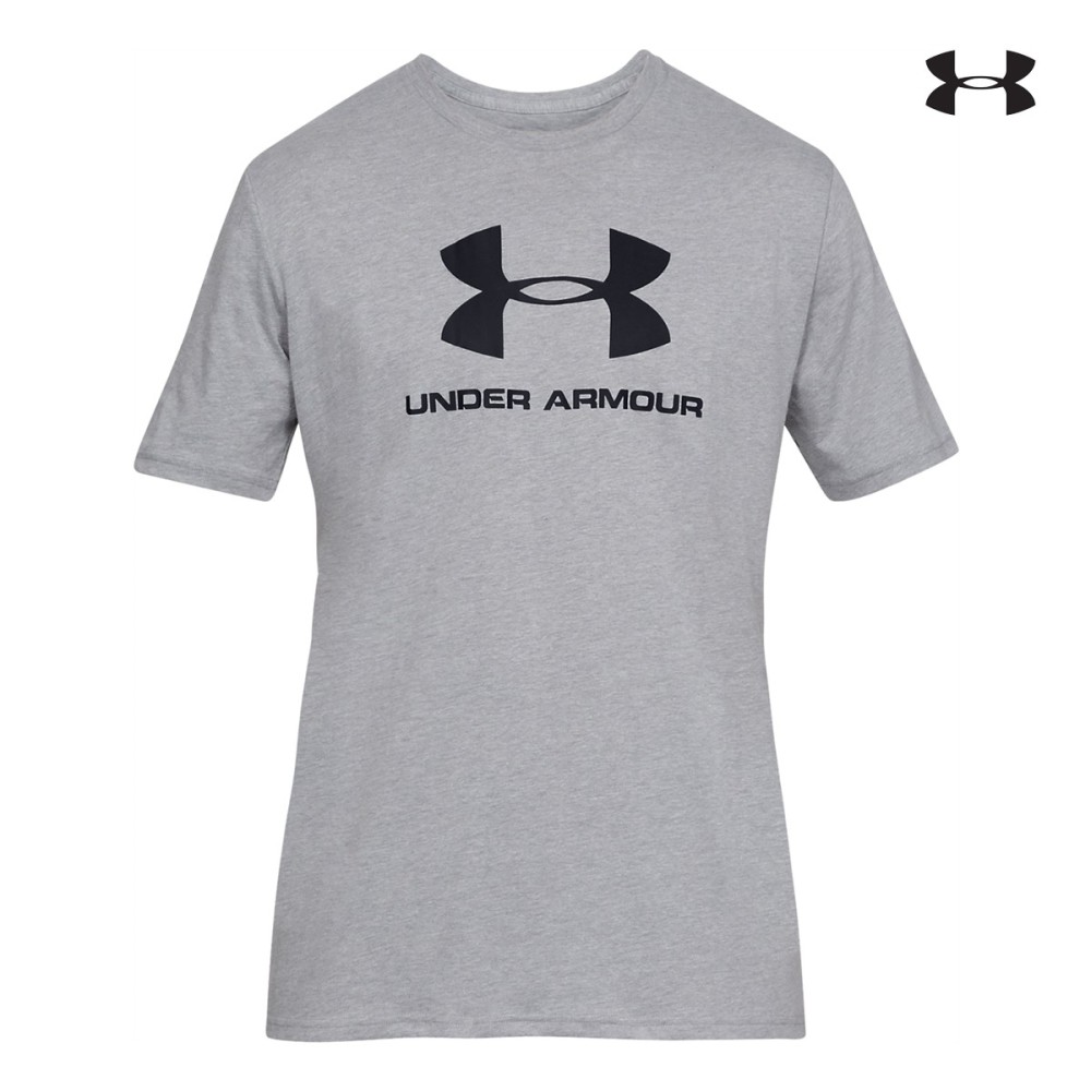 Under Armour Sportstyle Logo Ανδρικό Κοντομάνικο μπλουζάκι Λευκό - 1329590-036