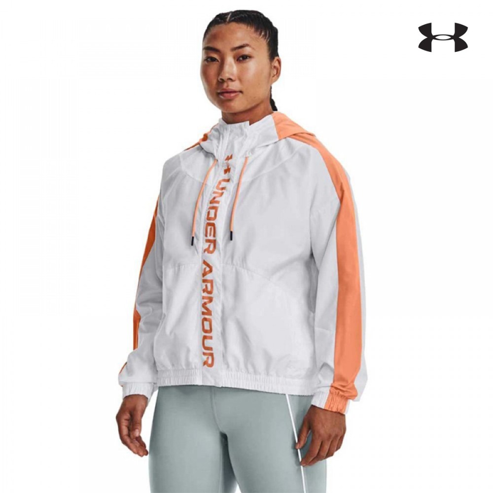 Under Armour Womens UA RUSH™ Woven Full-Zip Jacket Γυναικείο Αντιανεμικό Μπουφάν - 1369845-101