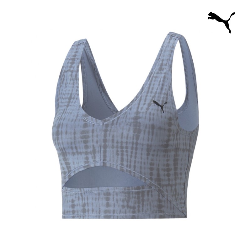 Puma Γυναικείο Μπουστάκι Studio Printed Cropped Training Top Women - 523145-18