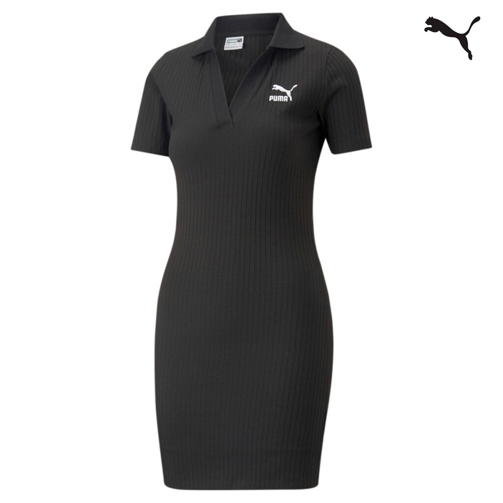 Puma Γυναικείο Φόρεμα Classics Womens Ribbed Dress - 538056-01