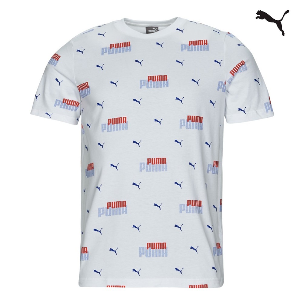 Puma Ανδρικό T-shirt Ess+ Logo Power AOP Tee B -  673367-02