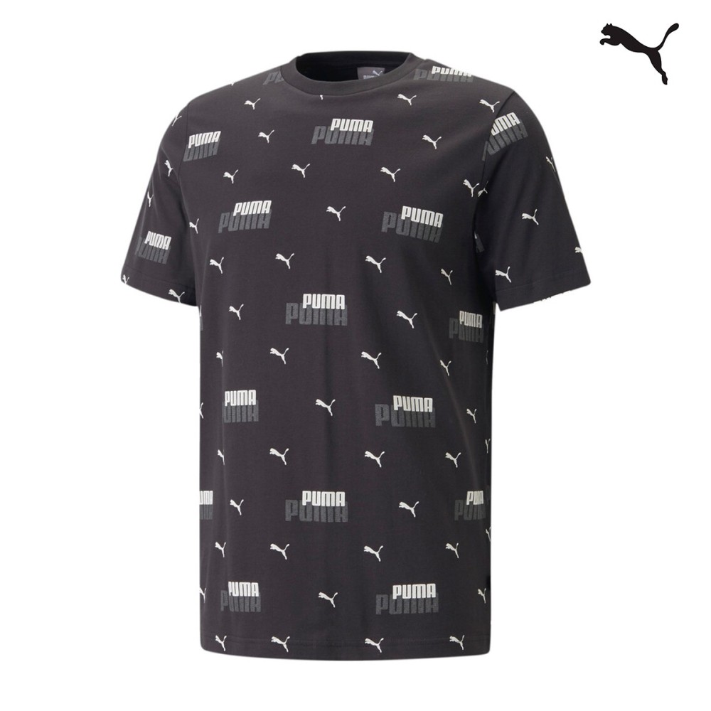 Puma Ανδρικό T-shirt Ess+ Logo Power AOP Tee B -  673367-01