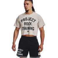 Under Armour Ανδρικό T-shirt Προπόνησης Mens Project Rock Heavyweight Stay Hungry Cutoff T-Shirt - 1377441-289