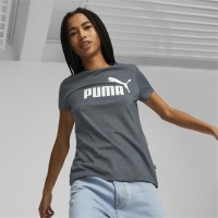 Puma ESS Logo Heather Tee Γυναικείο T-shirt με Στάμπα - 586876-92