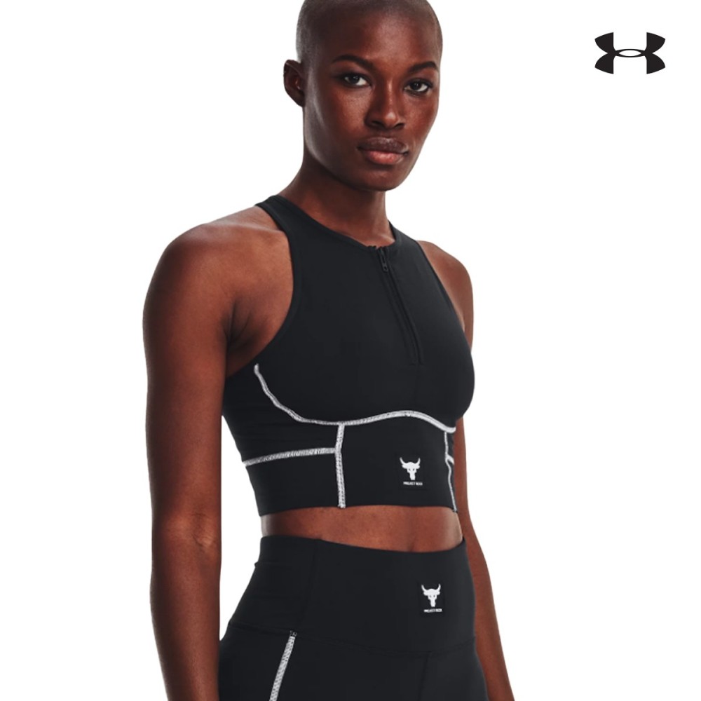 Under Armour Γυναικείο Crop Top Women's Project Rock Meridian Zip Tank - 1377457-001