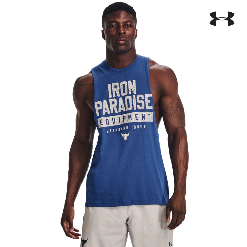 Under Armour Ανδρικό Αμάνικο T-shirt Men's Project Rock Iron Muscle Tank - 1377290-471