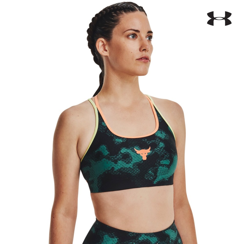 Under Armour Γυναικείο Μπουστάκι Women's Project Rock Crossback Family Printed Sports Bra - 1377953-722