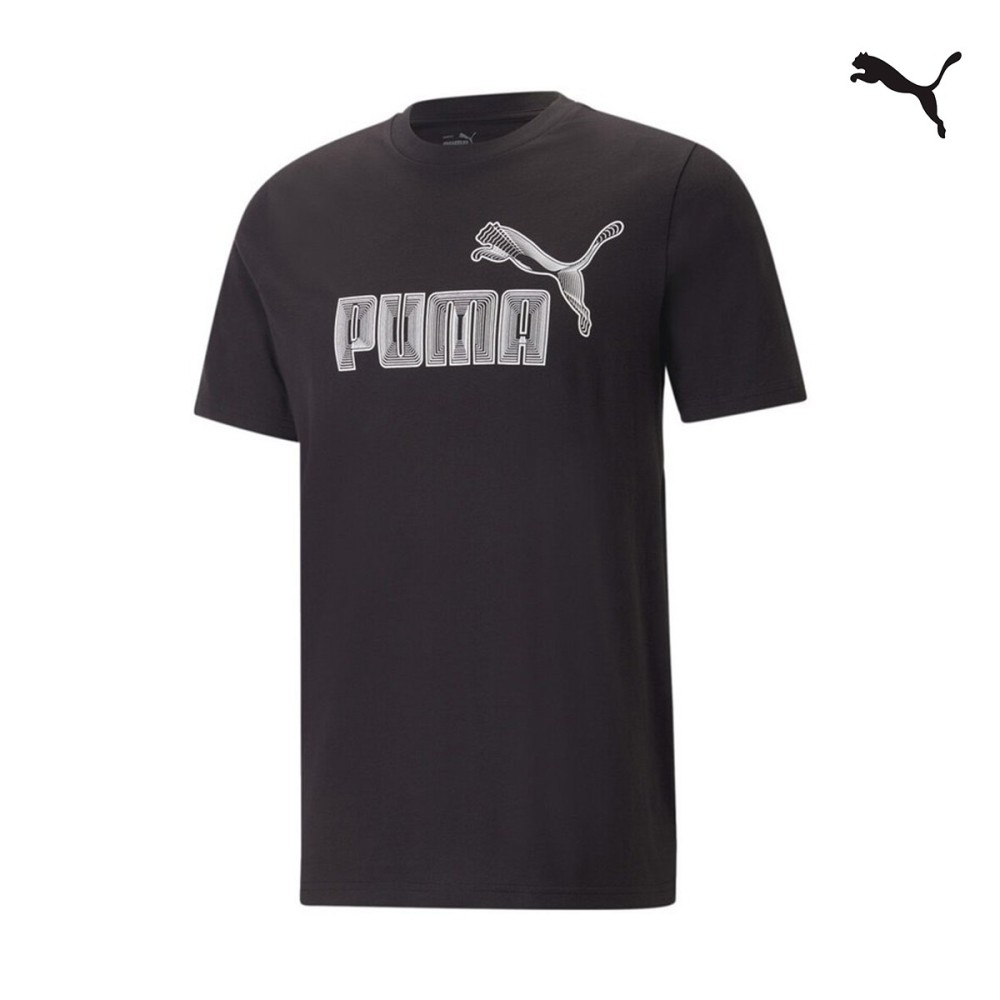 Puma Ανδρικό T-shirt Graphics No. 1 Logo Tee - 674473-01