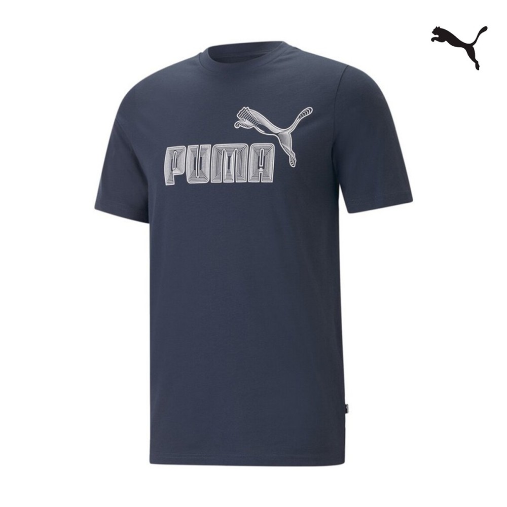 Puma Ανδρικό T-shirt Graphics No. 1 Logo Tee - 674473-16