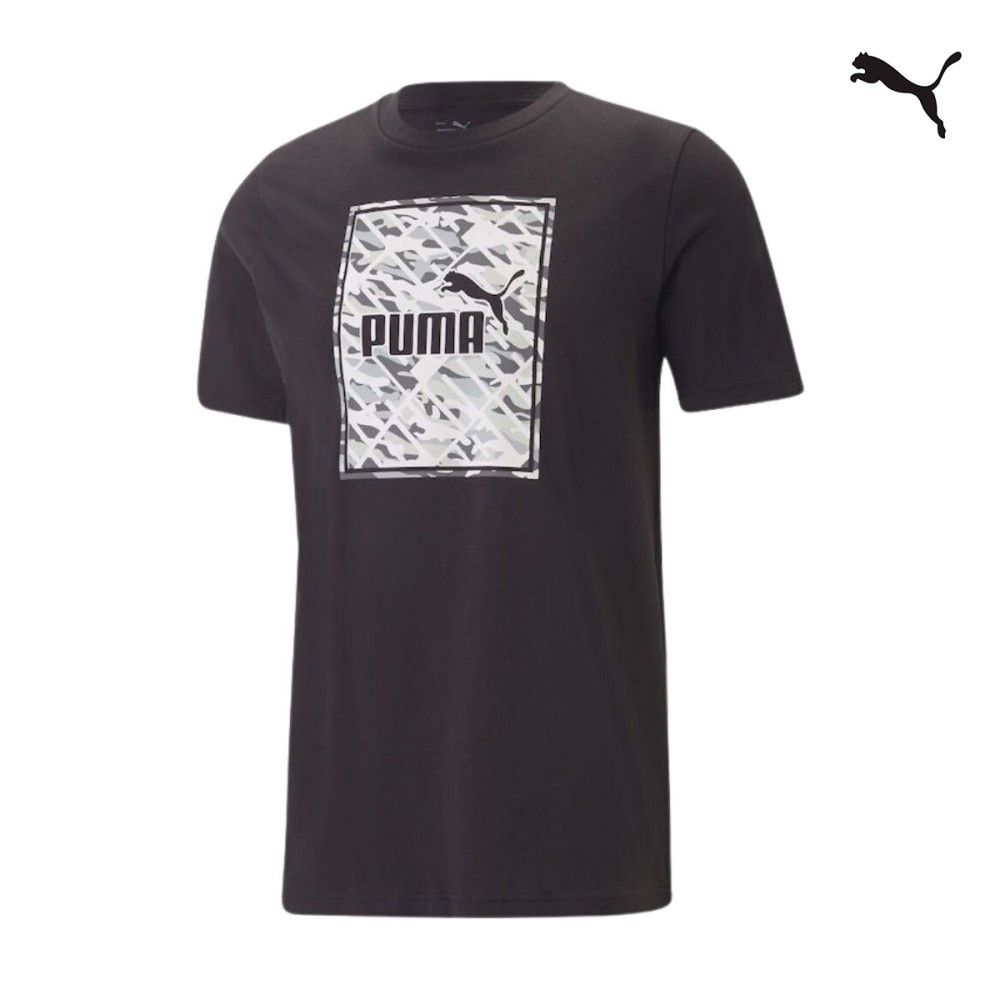 Puma Ανδρικό T-shirt GRAPHICS Camo Box Tee - 675179-01
