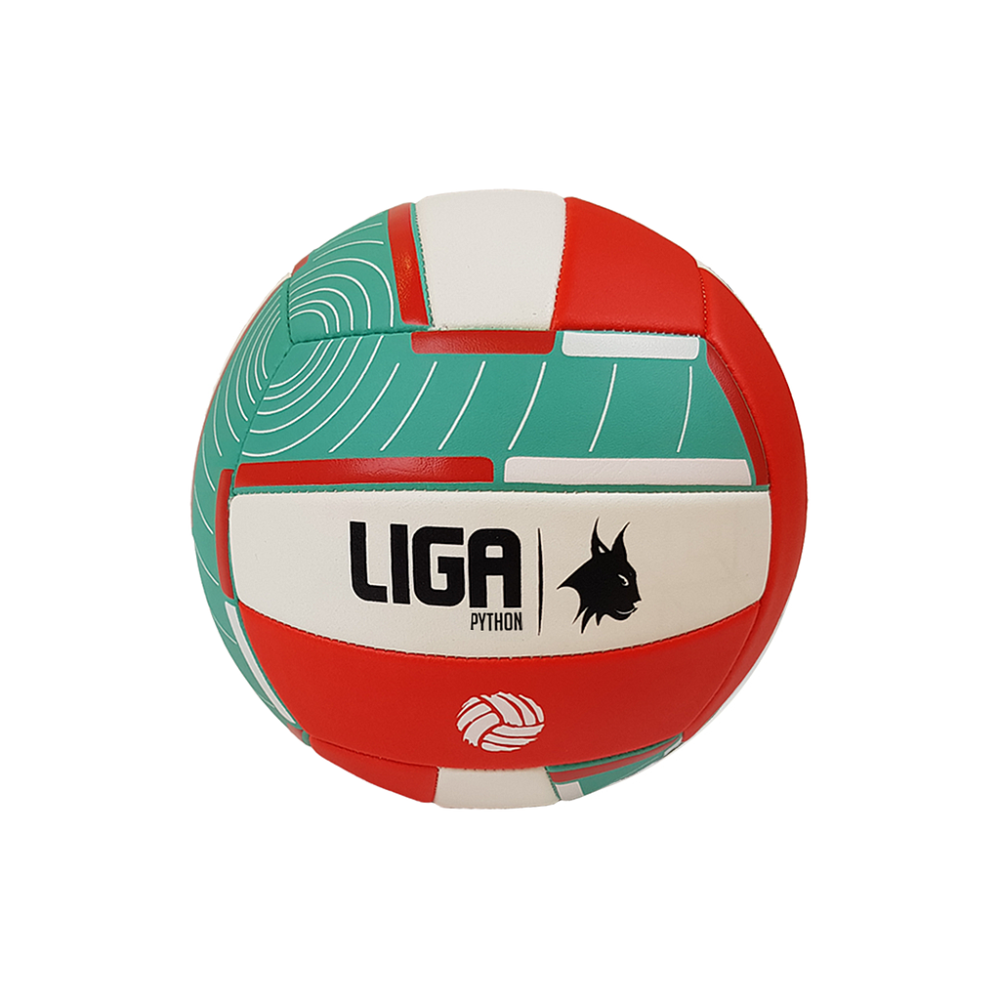 LIGASPORT Volleyball Python (Green/Red/White)