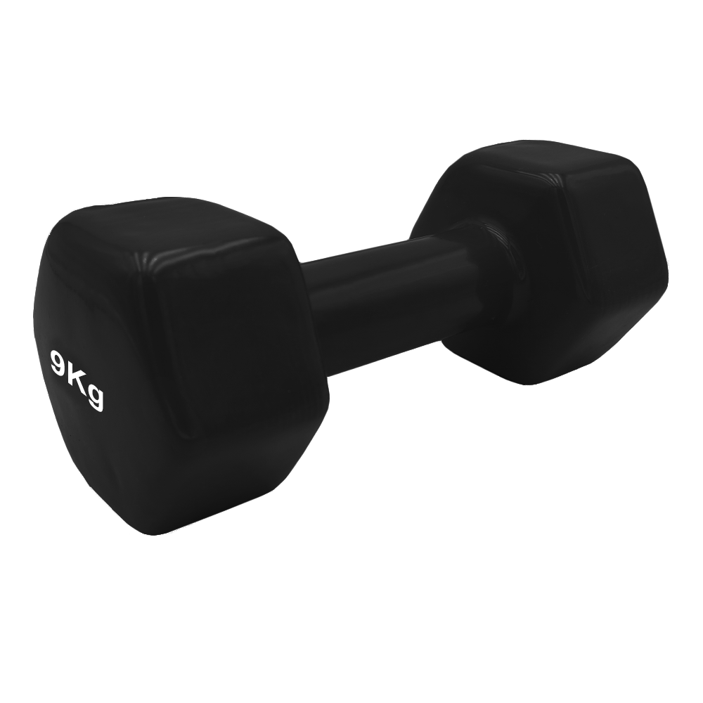 LIGASPORT Vinyl Dumbbell Αλτήρας Βινυλίου 9kg (Black)