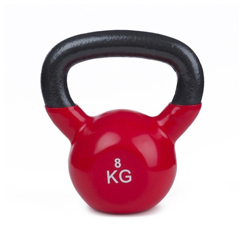 LIGASPORT Vinyl Kettlebell 8kg (Red)