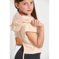 Bodytalk Παιδικό crop top με κουκούλα για κορίτσια "SWEETNESS" - 1231-703320-00396