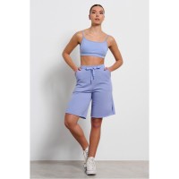 Bodytalk Γυναικεία φαρδιά ψηλόμεση βερμούδα "SNAPS" - 1231-905104-00446